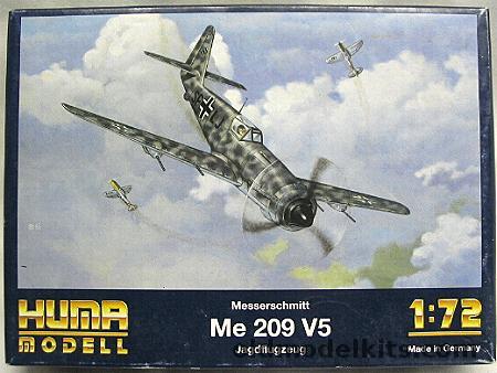Huma Model 1/72 Messerschmitt Me-209 V5, 3505 plastic model kit